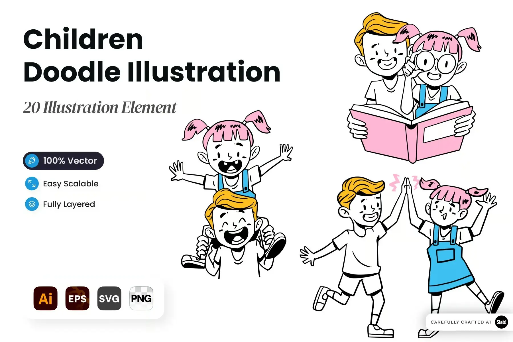 Children Doodle Illustration