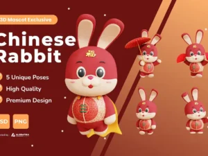 chinese rabbit 3d character2