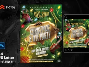 christmas nye party flyer1