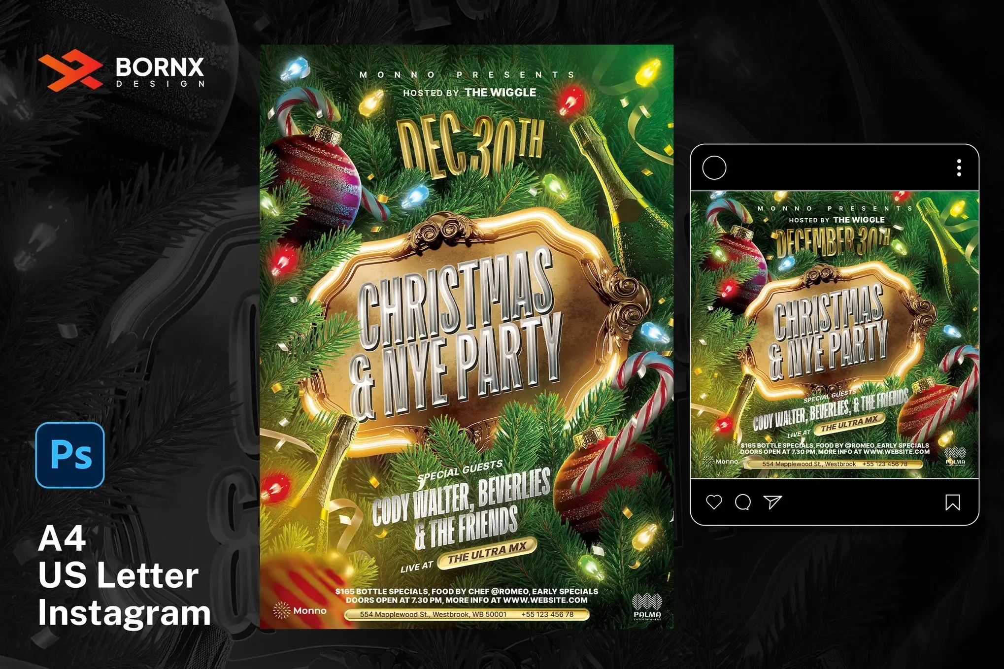 Christmas NYE Party Flyer