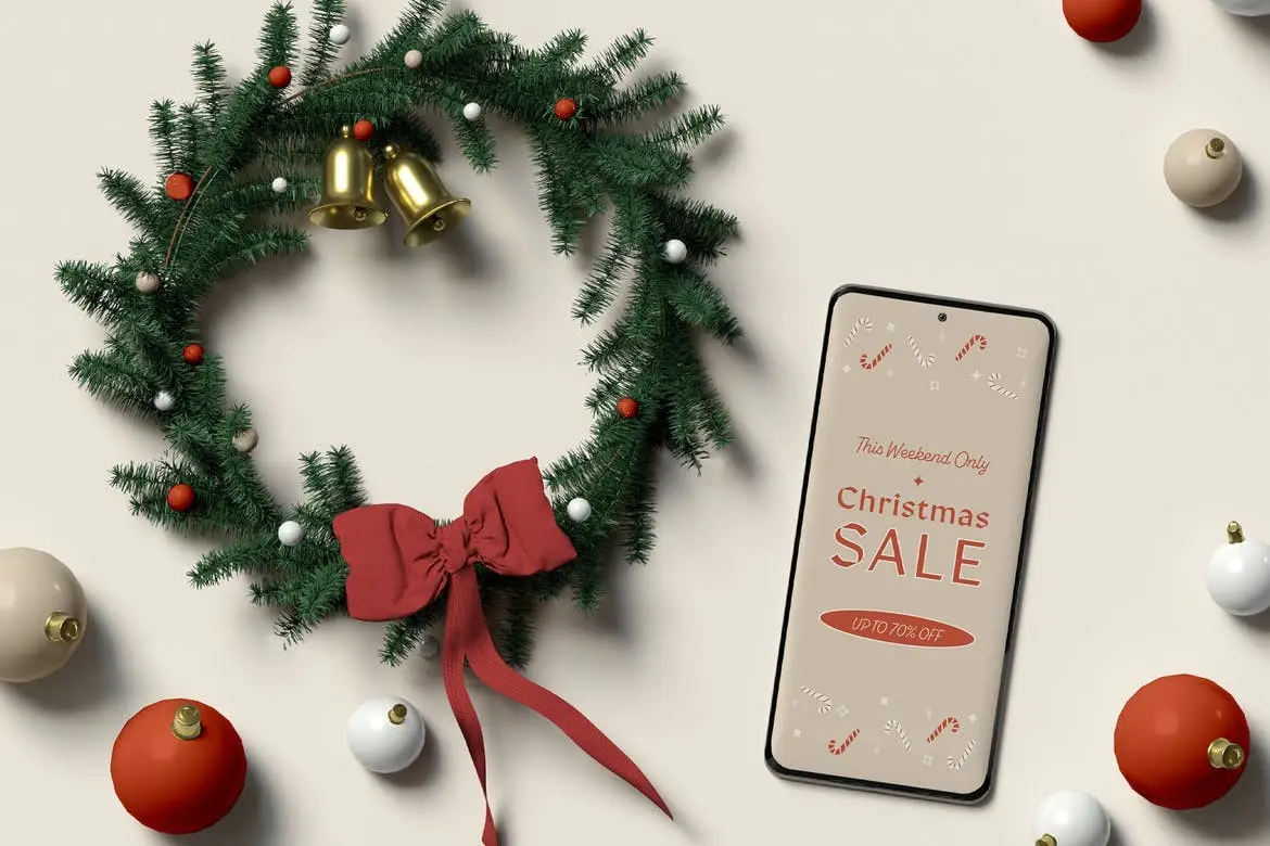 Christmas Phone Mockup 9 christmas phone mockup06