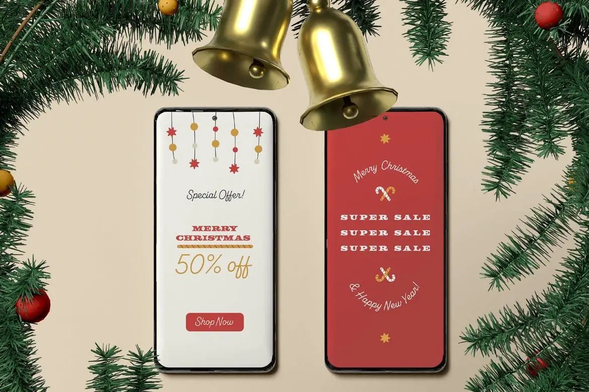 Christmas Phone Mockup 10 christmas phone mockup07