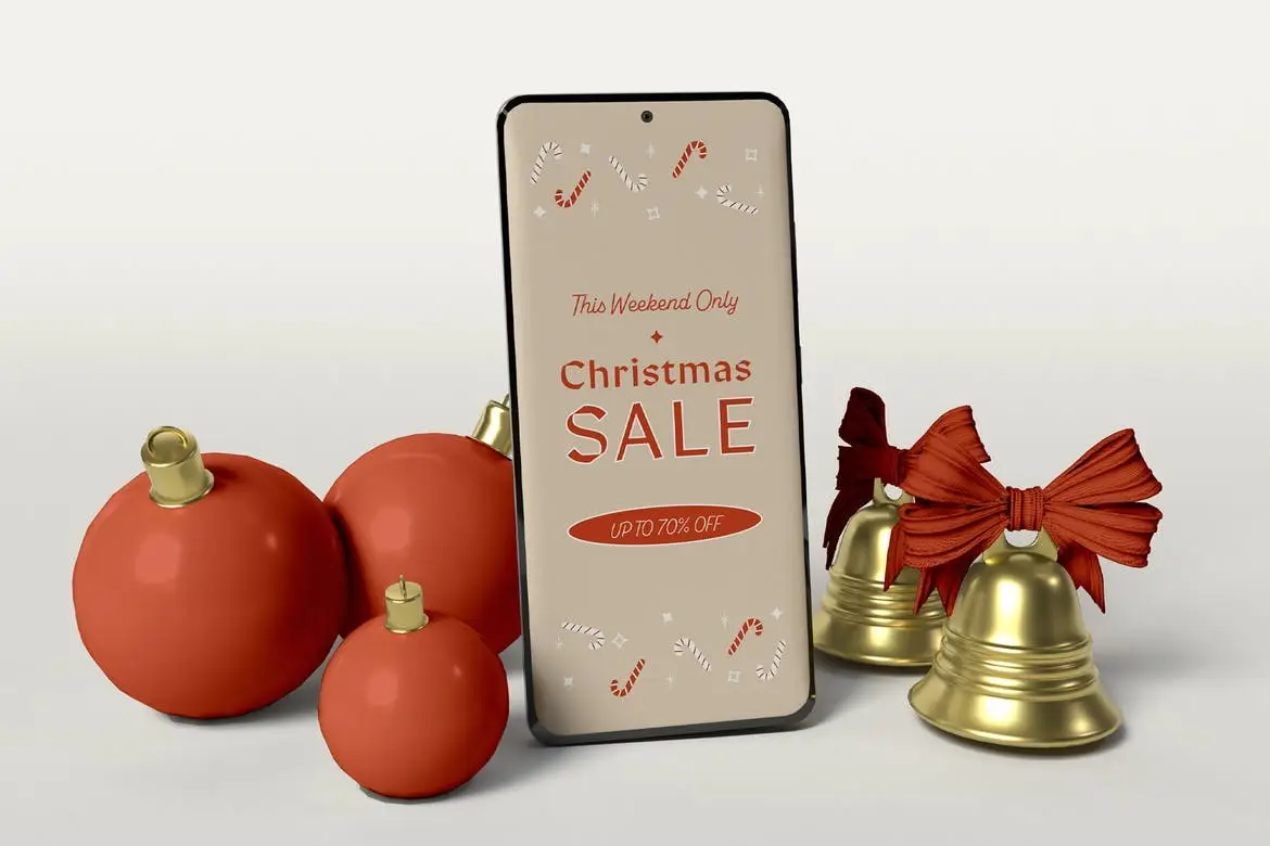 Christmas Phone Mockup 6 christmas phone mockup08