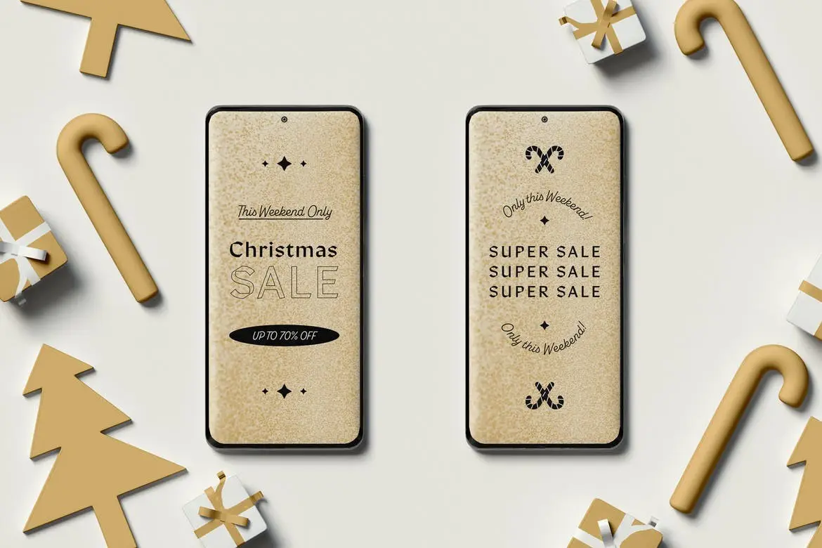 Christmas Phone Mockup 12 christmas phone mockup11