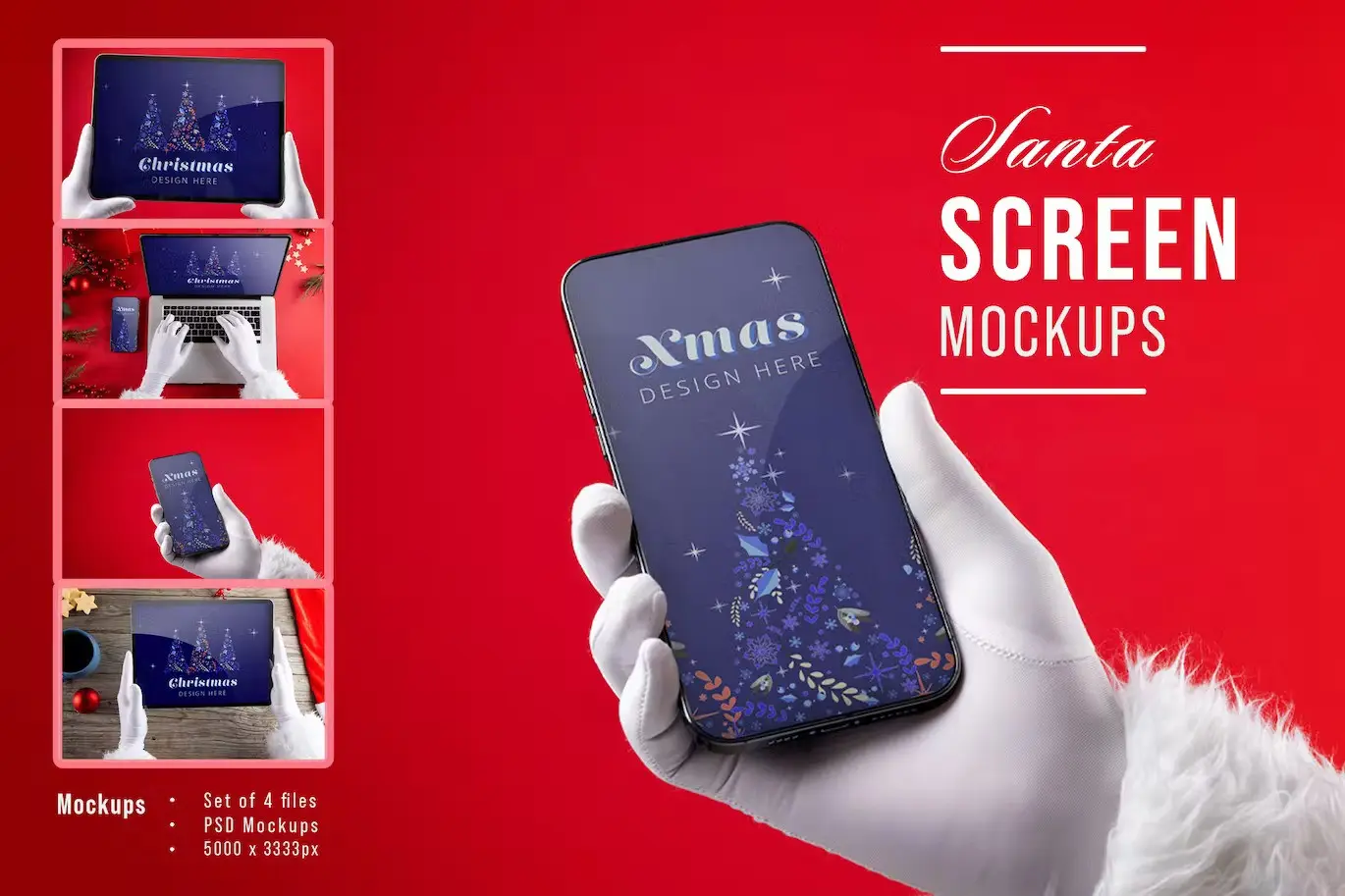 Christmas Screens Mockup
