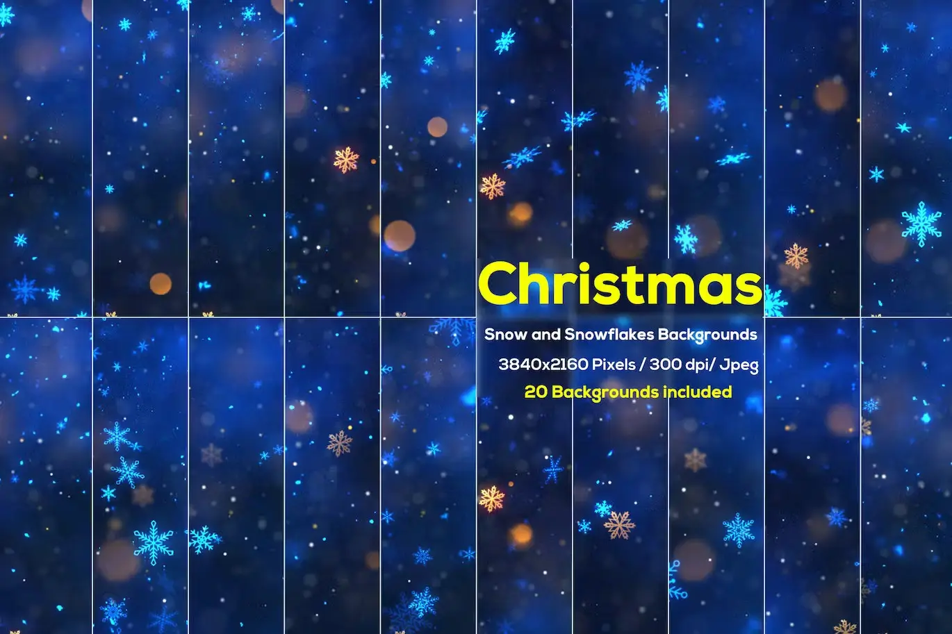 Christmas Snow and Snowflakes Backgrounds 5 christmas snow and snowflakes backgrounds2