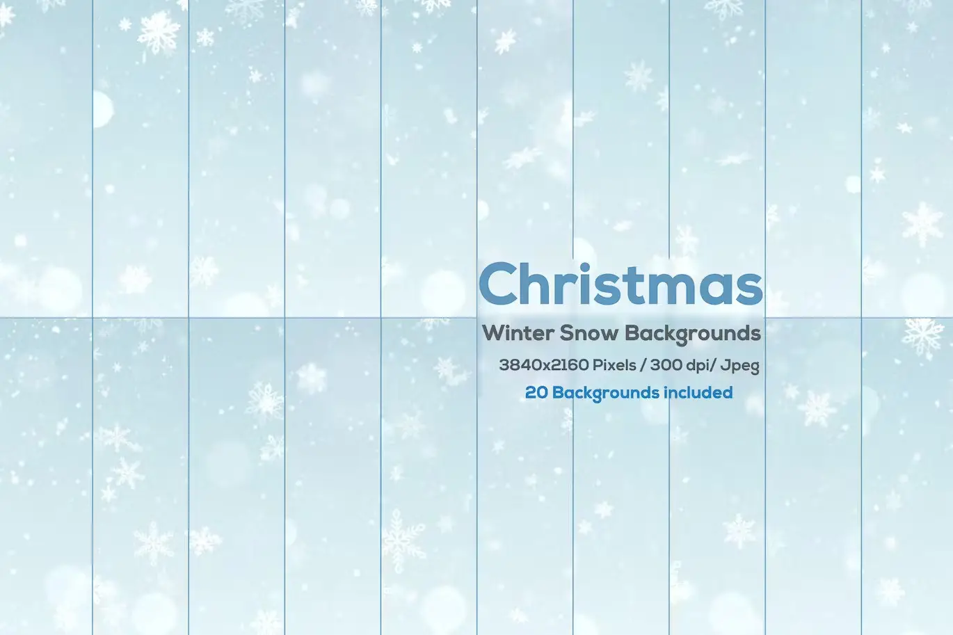 Christmas Snow and Snowflakes Backgrounds