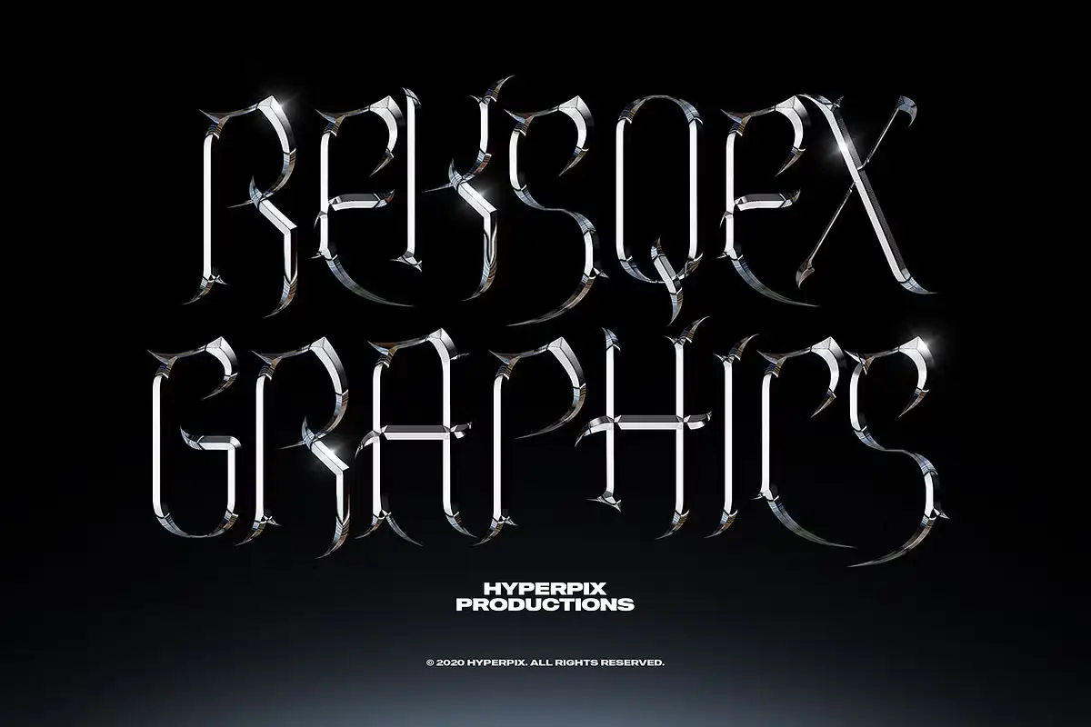 Chrome Text Styles Vol.1