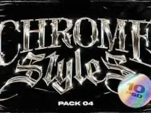 chrome text effects vol4
