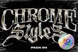 Chrome Text Styles Vol.4