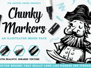 chunky markers illustrator brushes1