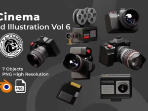 cinema 3d icon illustration1