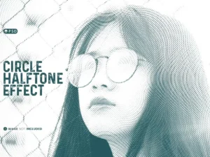 circle halftone photo effect1