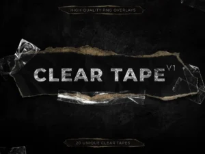 clear plastic tapes texture pack1