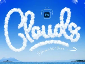 cloud photoshop action1