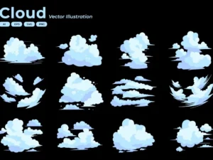 cloud vector collection1