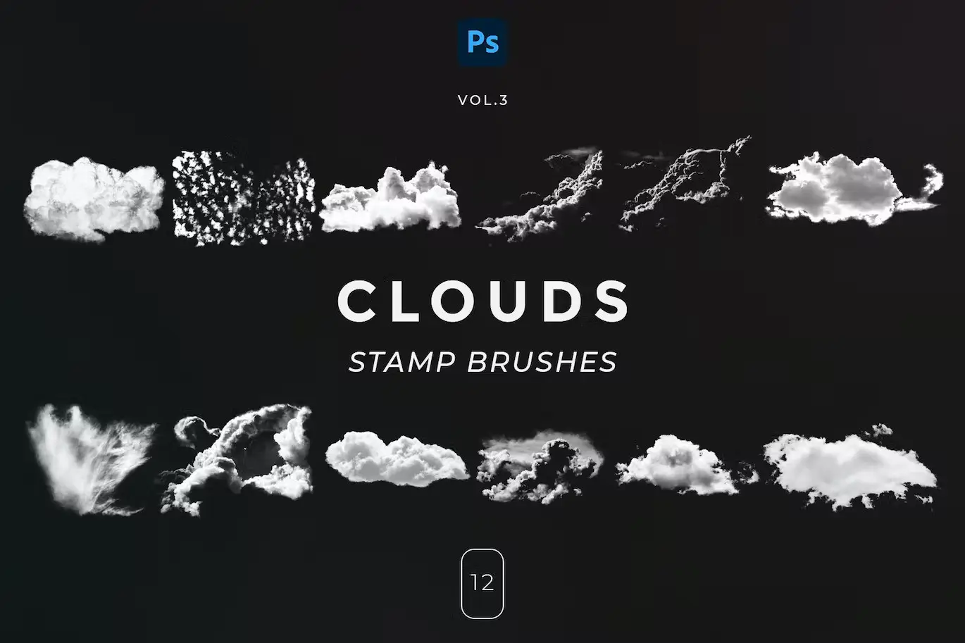 Clouds Stamp Brushes Vol.1