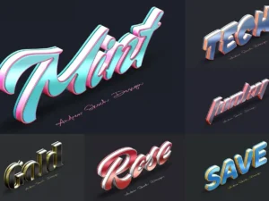 color metal text effects1