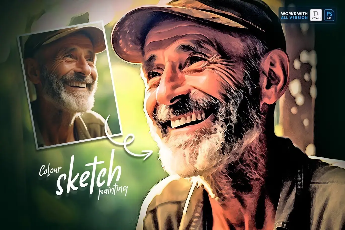 Color Sketch Painting Effect