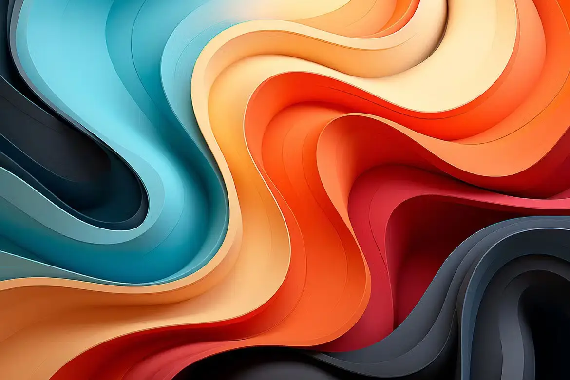 Colorful Curvy Wave Backgrounds 4 colorful curvy wave backgrounds03