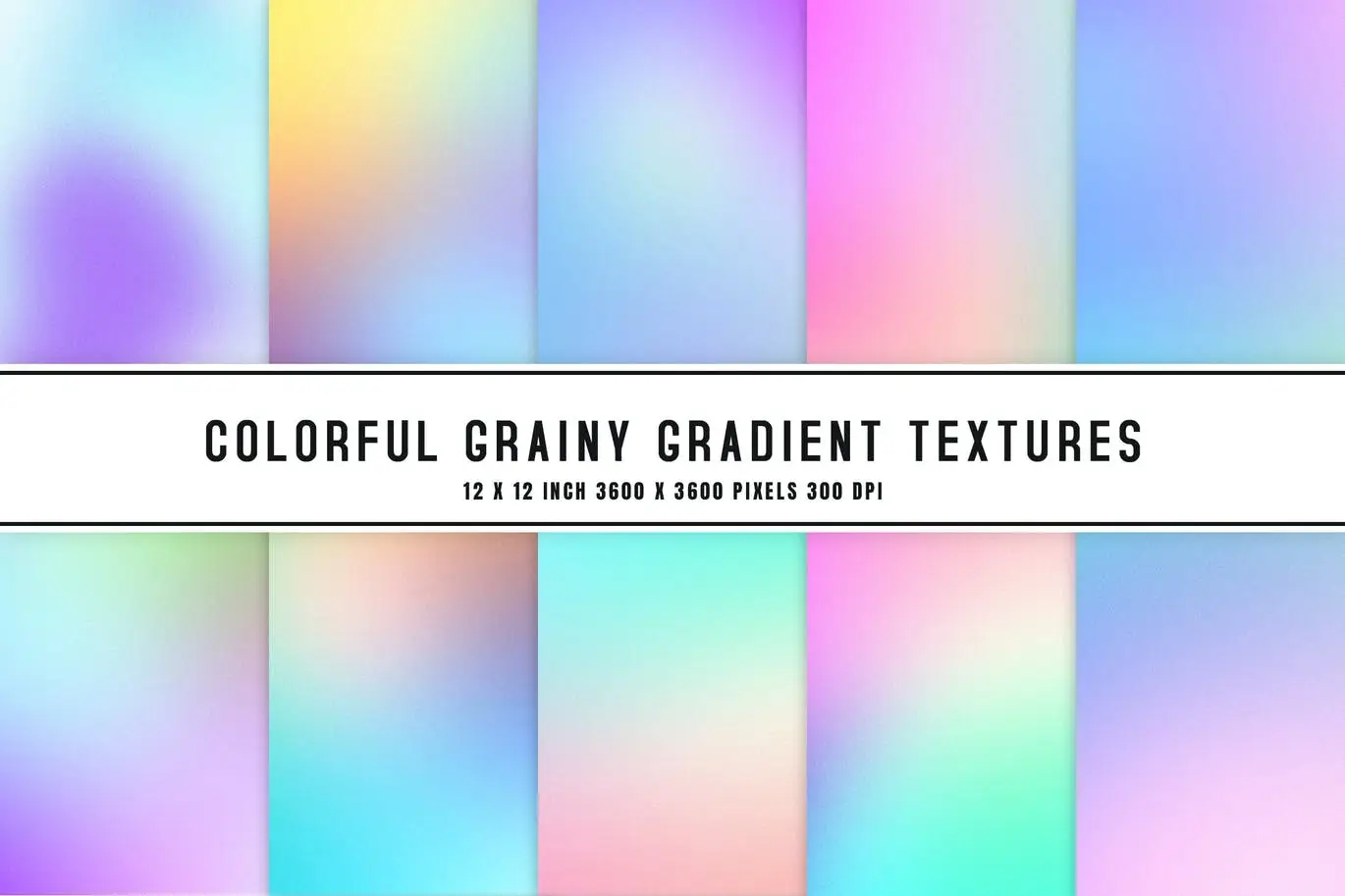 Colorful Grainy Gradient Textures