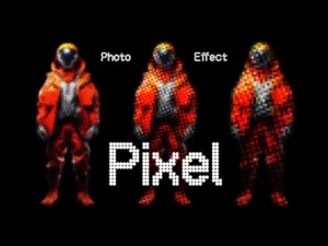 colorful pixels photo effect1