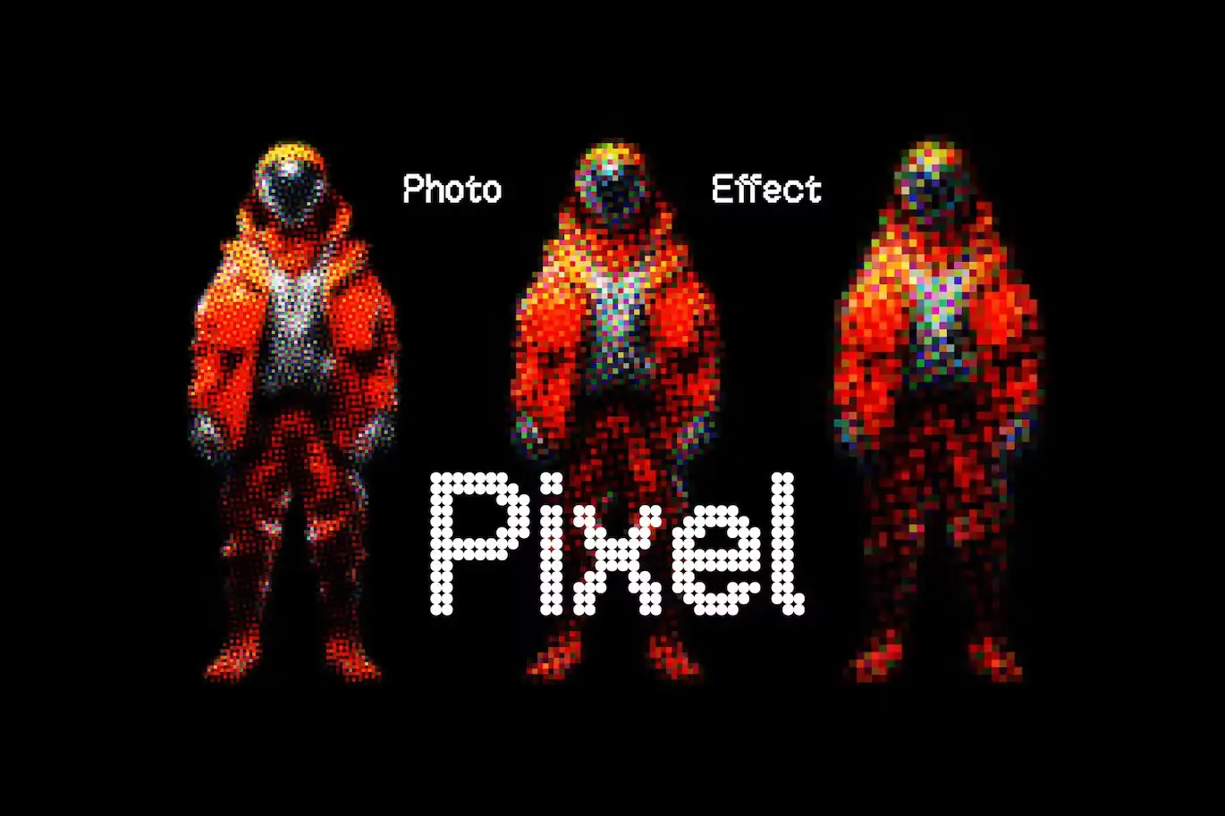 Colorful Pixels Photo Effect