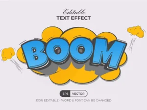 comic editable text effect style6