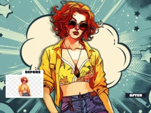 comic portrait photo effect4
