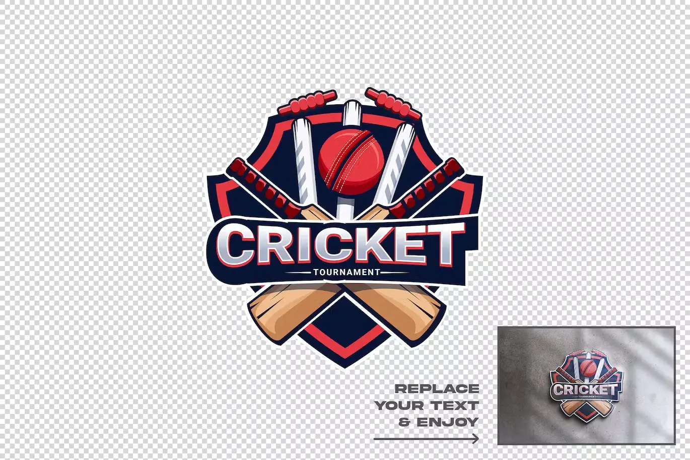 Concrete Wall 3D Logo Mockup PSD Template