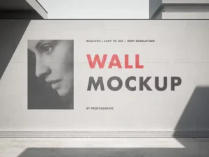 concrete wall mockup set4