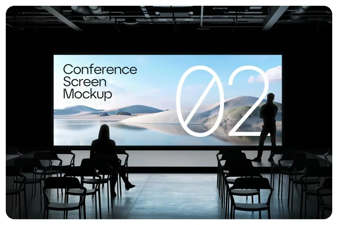 Conference Screen Mockup 3 conference screen mockup3