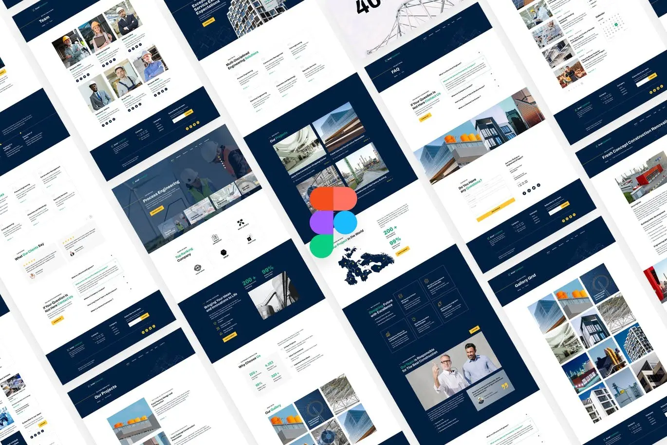 Construction Company Template for Figma
