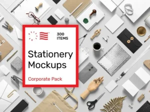 corporate stationery mockups
