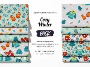 cozy winter seamless pattern1