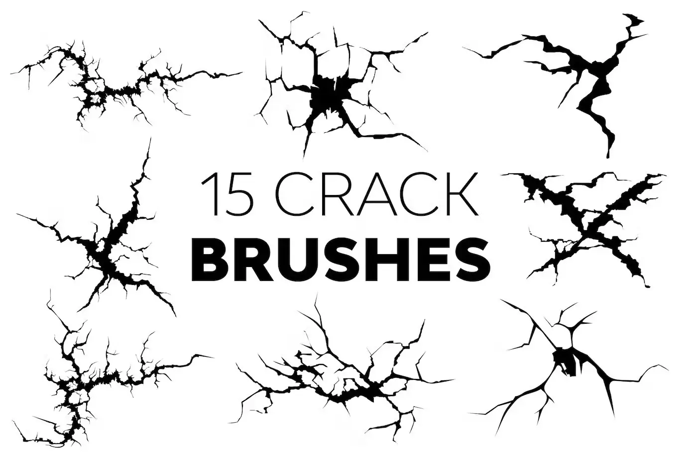 Crack Brushes for Procreate