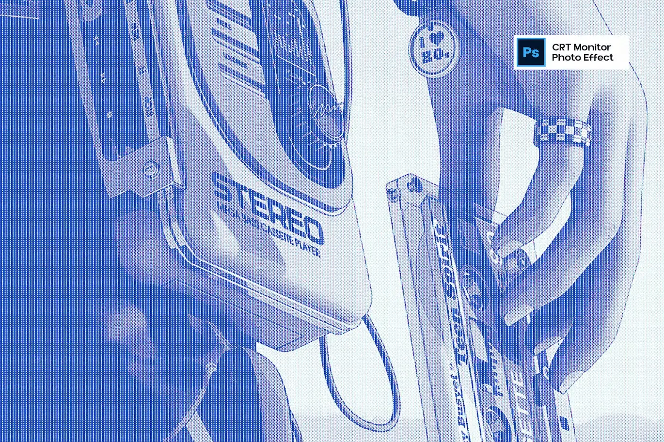 CRT Monitor Photo Effect 4 crt monitor photo effect1