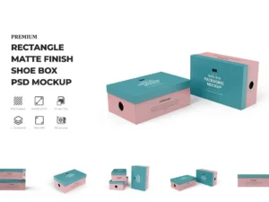 customizable shoe box psd mockups01