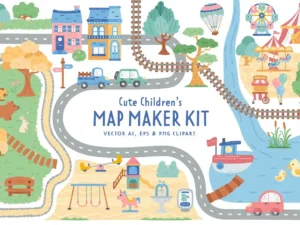 cute map creator kit01