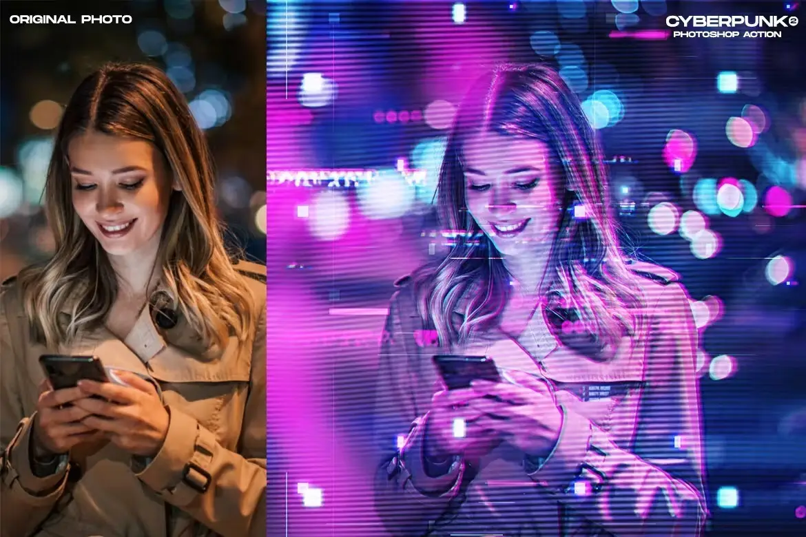 CyberPunk 2 Photoshop Action