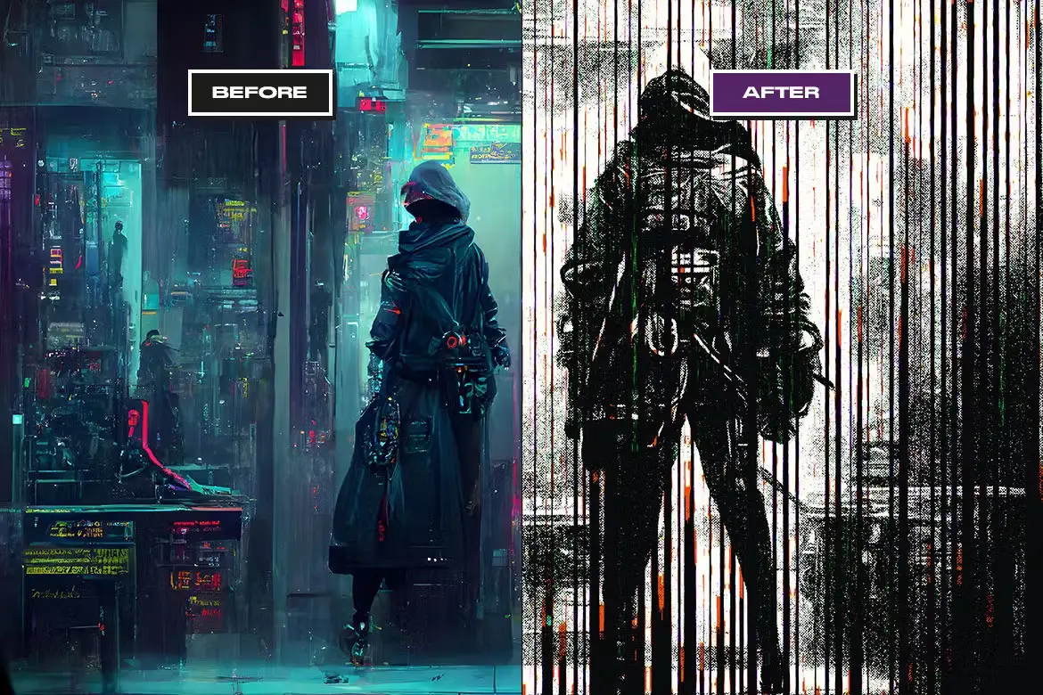 Cyberpunk Hacker Photo Effect 4 cyberpunk hacker photo effect4