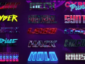 cyberpunk photoshop effects bundle03