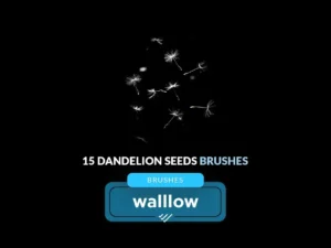 dandelion seeds photoshop brushes digital brushes1