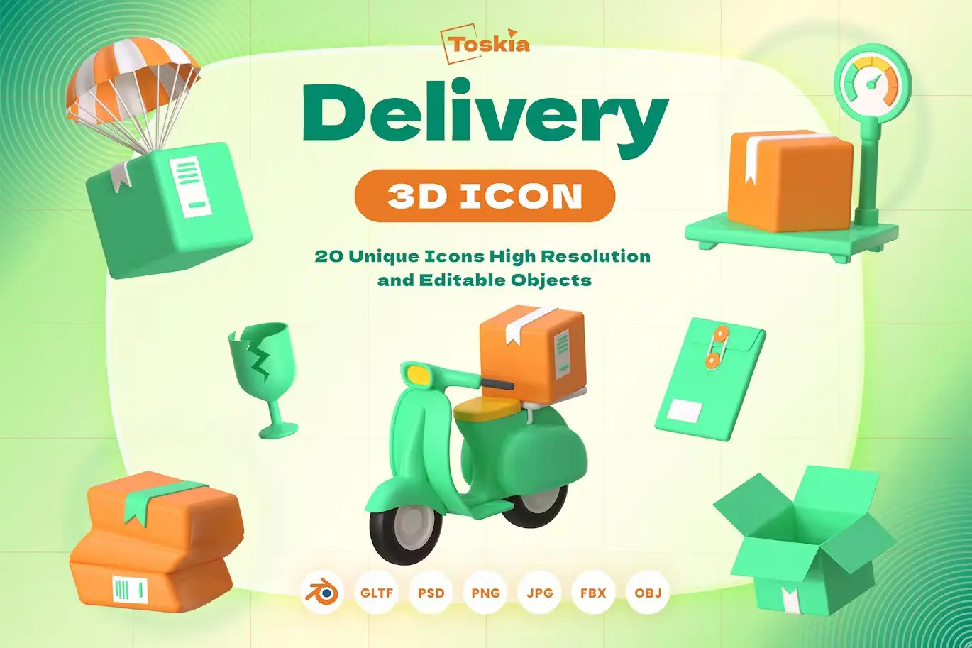 Delivery 3D Icon