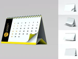 desktop calendar mockup set1