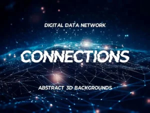 digital data network connections 3d backgrounds01
