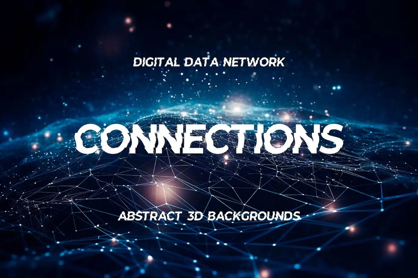 Digital Data Network Connections 3D Backgrounds