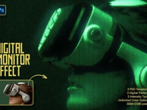 digital monitor photo effect1