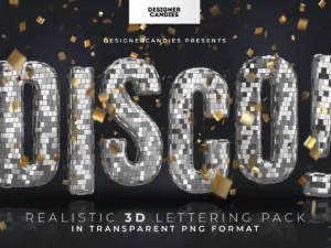 disco ball 3d letting pack1