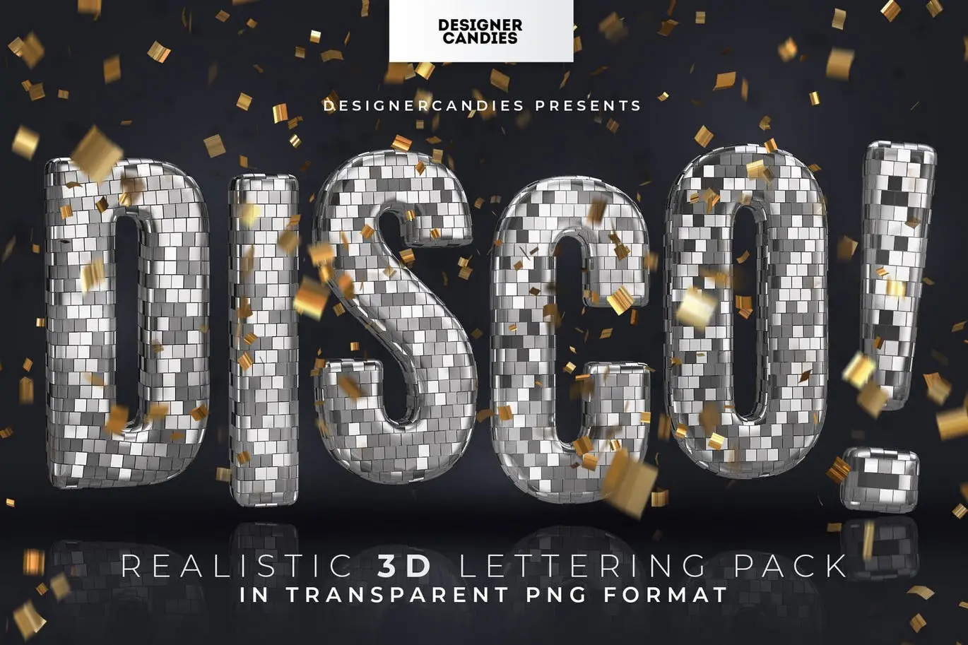 Disco Ball 3D Lettering Pack